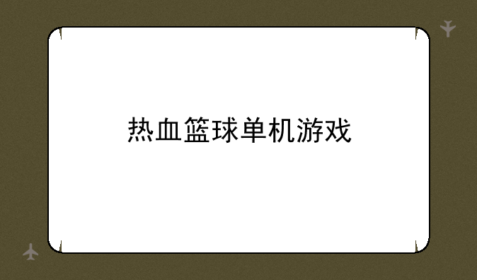 热血篮球单机游戏