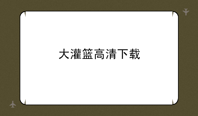 大灌篮高清下载