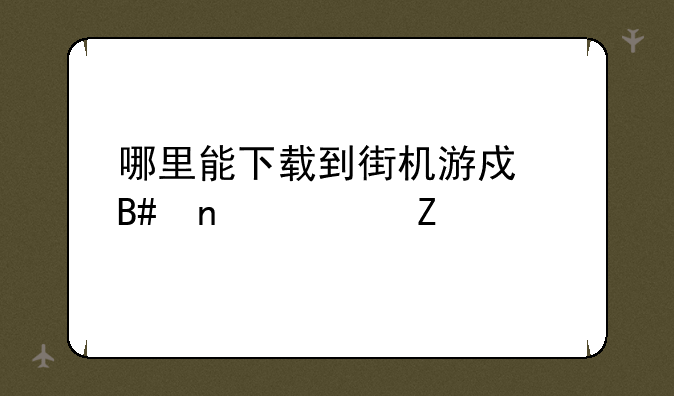 哪里能下载到街机游戏合集500中文版?最好越多越好.