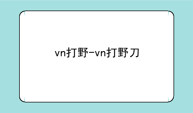 vn打野-vn打野刀